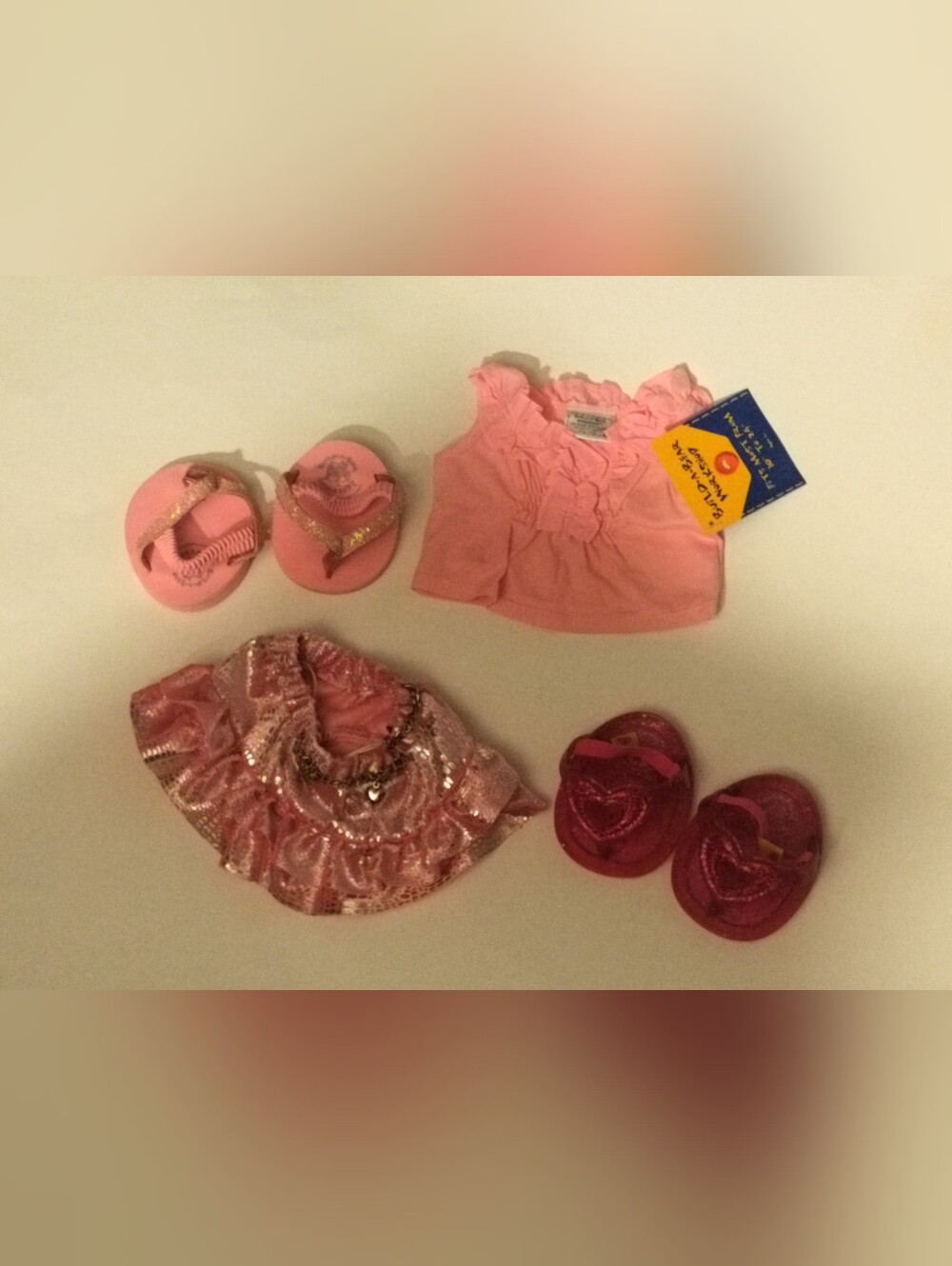 Build A Bear 2 piece Outfit 2 Pairs Of Shoes